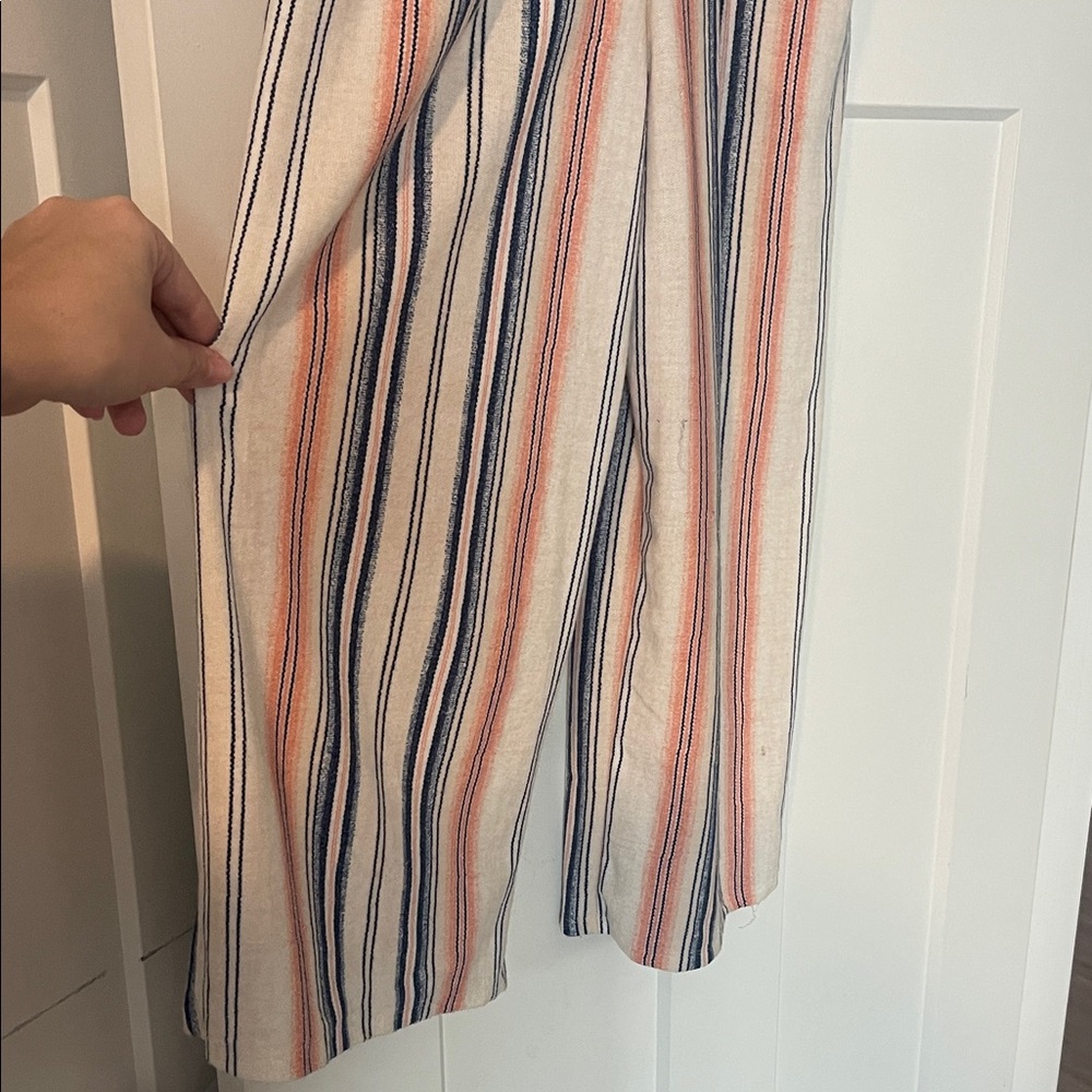 Striped Sleeveless Romper - Picture 2 of 3